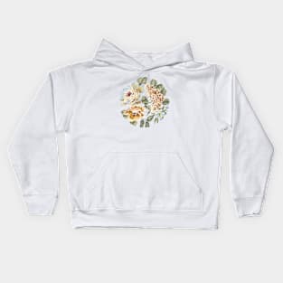 Circular Pastel Flowers Kids Hoodie